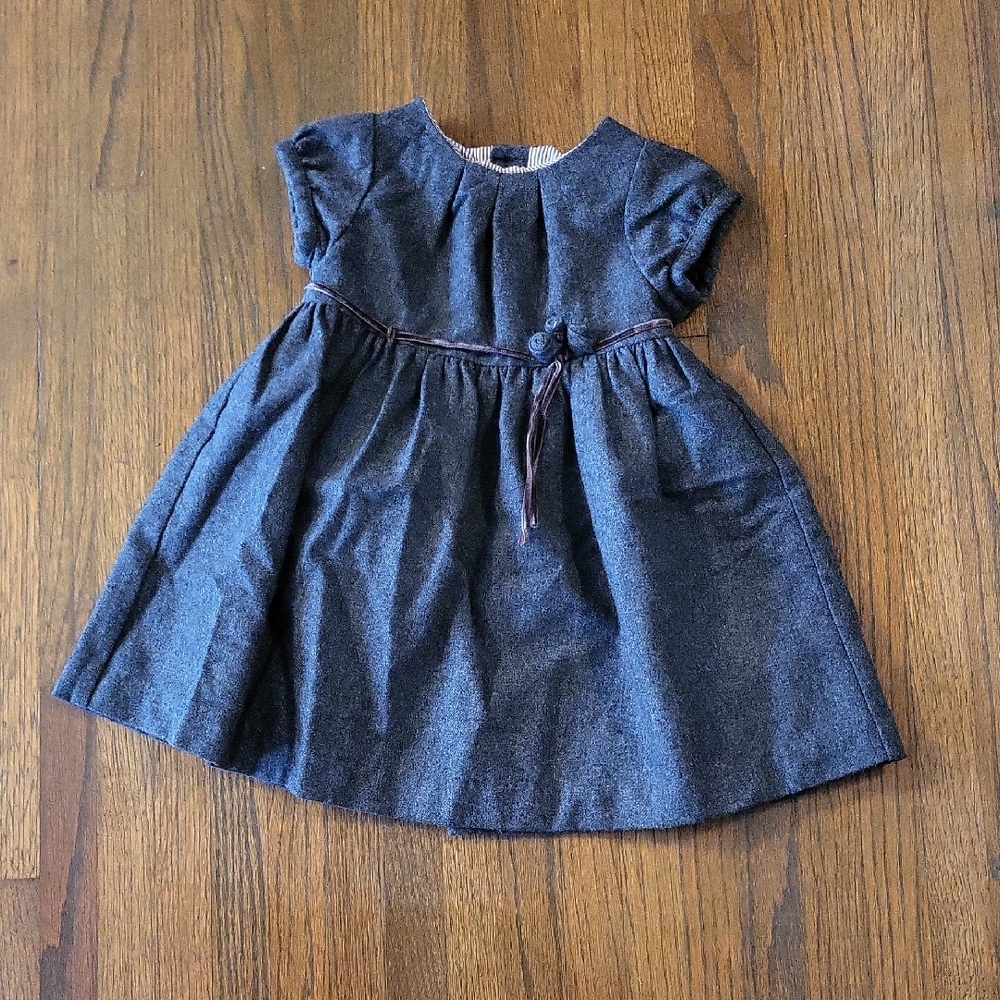 Jacadi Charcoal Gray Casual Kids Dress
